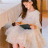 Autumn girl princess dress little girl unkempt dress children's gauze dress lace sweet gauze dress